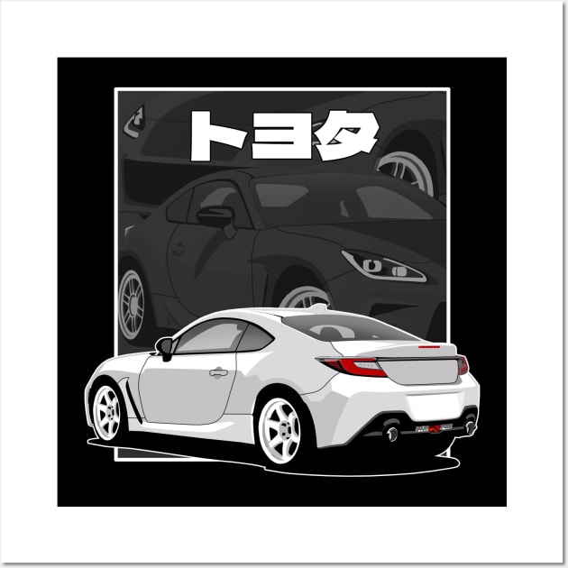 Toyota GR86 Japanese Comics Wall Art by Rebellion Store